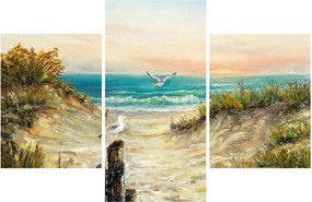 Kép - homokos tengerpart (90x60 cm)