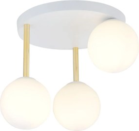 Emibig modern mennyezeti lámpa dolce fehér arany emi1261/3