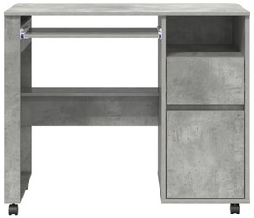 Beton Szürke Számítógépes Asztal Beton szürke Forgácslap Közepes