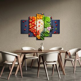 Kép - Zöldséggel teli asztal (150x105 cm)