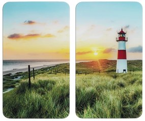 Edzett üveg tűzhely fedőlap szett 2 db-os 52x30 cm Lighthouse – Maximex