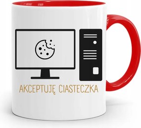 Piros Informatikai Programozó Bögre Süti Nyomtatott Fényképpel