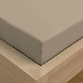 Kvalitex szatén lepedő rugalmas bézs, 90 x 200 cm