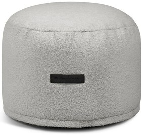 Világosszürke buklé babzsákfotel Mini – SLOWDOWN