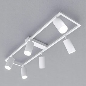 6 foglalatos GU10 spotlámpatest, max. 30 W/izzó, 230 V, fehér