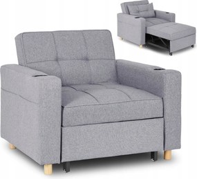 Dönthető fotel szürke, SOLOR