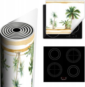 Tűzhelyvédő Szőnyeg Több Helyet Biztosít 60x52 pálmafa