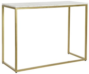Minimal konzolasztal arany fehér márvány lappal