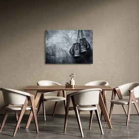 Üveg kép - Bokszkesztyű (70x50 cm)
