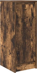 vidaXL füstös tölgy színű szerelt fa tálalószekrény 29,5x34x76 cm