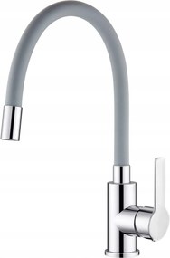 Szürke Konyhai Mosdó Csaptelep Flexibilis Kifolyócső Flex Álló Csaptelep