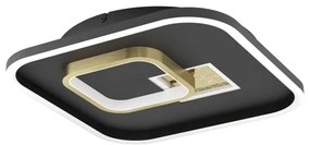 Eglo 901245 - LED Mennyezeti lámpa TIRIOLO LED/16,2W/230V+1xLED/9,2W fekete/arany