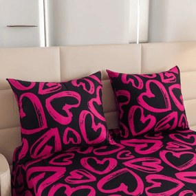 Mikroszálas ágyneműhuzat AMORYS rózsaszín Ágyneműhuzat mérete: 2 db 70 x 80 cm | 160 x 200 cm