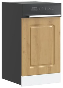 vidaXL mosogatógép panel Kalmar kézműves tölgy 45x1,5x67 cm gépi fa