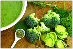 Poszterek 120x80 Zöld zöldségek Egészség