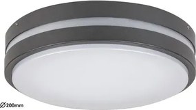 Rabalux kültéri led mennyezeti lámpa 10w 720lm 4000k antracit/fehér hamburg