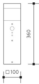 Kültéri lámpa GARD 1xE14/60W/230V IP44