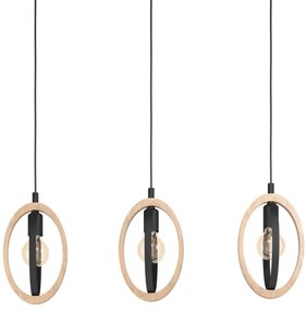 Eglo 43462 - Csillár zsinóron BASILDON 3xE27/40W/230V