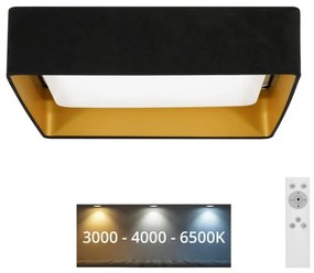 Brilagi - Dimmelhető LED lámpatest VELVET SQUARE LED/24W/230V + távirányító fekete
