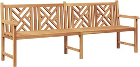vidaXL pad Barna 228 x 60 x 90 cm Tömör Teakfa