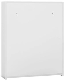 fehér MDF tükrös fürdőszobaszekrény 60 x 15 x 75 cm