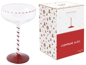 Karácsonyi Pezsgős üveg pohár 250 ml díszdobozban Christmas Twist