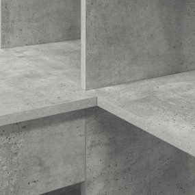 Sarokíróasztal Beton szürke 101,5 x 149,5 x 149,5 cm Faanyag