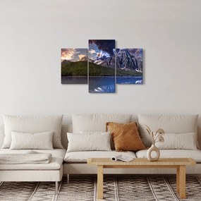A tó és a hegyek képe (90x60 cm)