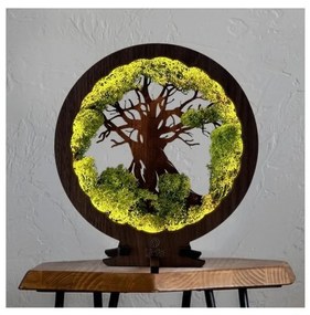 Li-Go 23631/DUB2 - LED dimmelhetĆ asztali dekorĂĄciĂł LED/12W/230V 30x31 cm tölgy