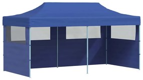 vidaXL kék összecsukható pavilon 3 x 6 m