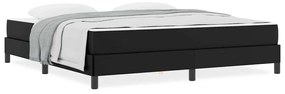 Ágy matracmal Fekete 180 x 200 cm Műbőr
