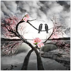 Poszterek 30x30 Szerelmes találkozás Madarak