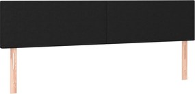 2 db fekete szövet fejtámla 90x5x78/88 cm