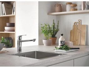 GROHE 31578SD1 - K700 mosogató, 464 x 464 x 200, rozsdamentes acél