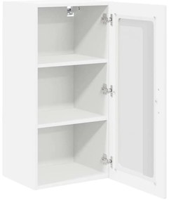 Fali konyhaszekrény polcokkal Fehér 40 x 31 x 80 cm Faanyag