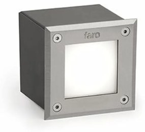 FARO LED-18 kültéri beépíthető lámpa, rozsdamentes acél (inox), 3000K melegfehér, beépített LED, 3W, IP67, 71499N