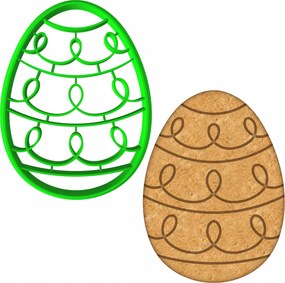 Húsvéti Forma Mézeskalács lyukasztó Húsvéti Tojás 8cm