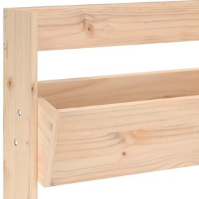 3 szintes tömör fenyőfa fali virágtartó 60 x 18,5 x 110 cm