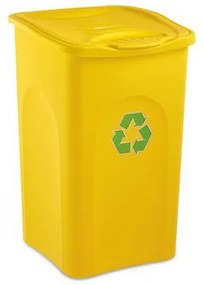 No brand  BEGREEN műanyag szemetesek szelektált hulladékgyűjtésre, 50 literes térfogat, sárga%