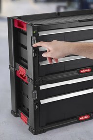 KETER 2 FIÓKOS TÁROLÓ &quot;TOOL CHEST&quot; - FEKETE (SZERSZÁMTÁROLÓ)