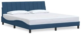 kék szövet ágykeret matrac nélkül Hanko 180 x 200 cm