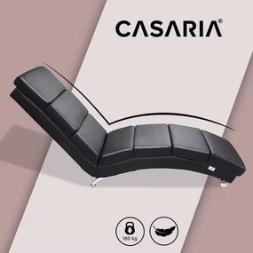 Casaria® Nappali szék London - fekete