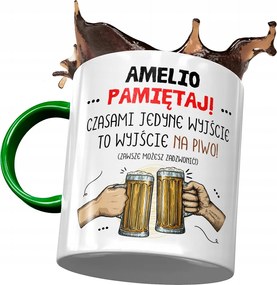 Zöld Bögre Amelia Feleség Barátnő Nyomtatott Fotóval