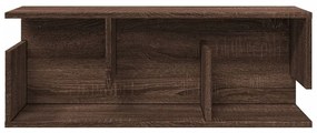 barna tölgy színű szerelt fa fali szekrény 80 x 20 x 30 cm