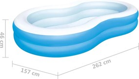 Bestway Big Lagoon családi medence 262 x 157 x 46 cm