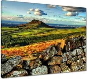 Vászonkép 50x40 Tájkép hegyek sziklák égbolt