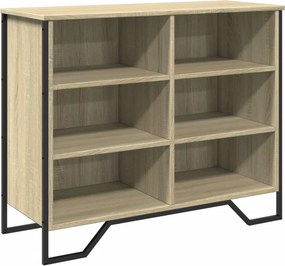 vidaXL sonoma tölgy színű szerelt fa tálalószekrény 91x35,5x74,5 cm