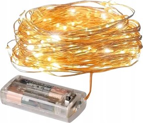 Elemmel mƱködĆ karĂĄcsonyfa fĂ©nyfĂŒzĂ©r 20 Led meleg fehĂ©r 2 m drĂłt