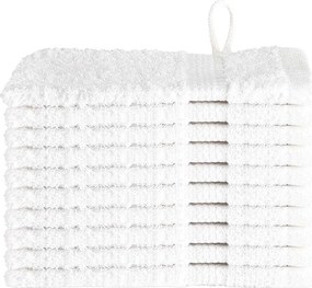 vidaXL Vendégtörölköző SOLUND 10 pcs Fehér 15 x 21 cm 550 gsm