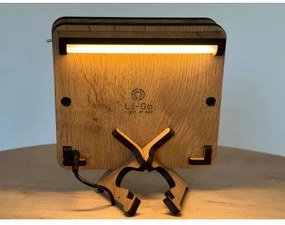 Li-Go 4070/DUB2 - LED asztali dekoráció LED/12W/230V 19x19 cm tölgy/ló